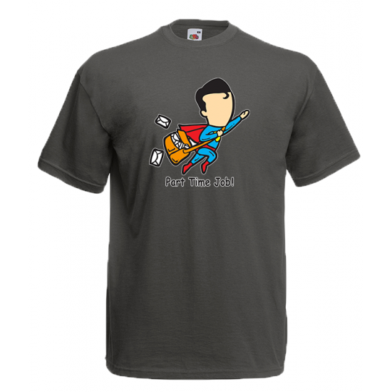 Part Time Job Superman T-Shirt with print
