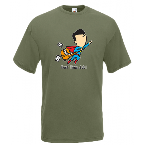 Part Time Job Superman T-Shirt with print