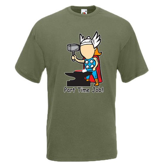 Part Time Job Thor T-Shirt with print