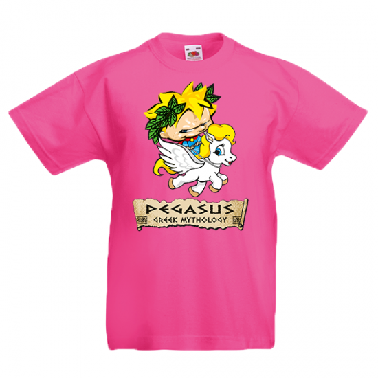 T-Shirt with print Pegasus Logo Kids-A5125