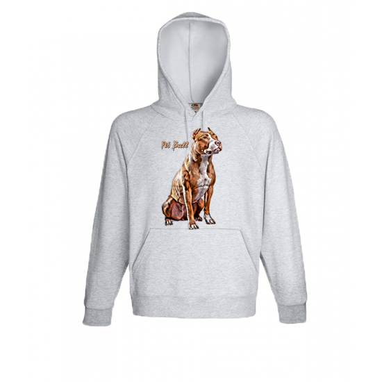 Φούτερ με στάμπα Pitt Bull Dog-A9084