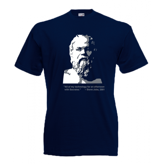 Plato vs Jobs T-Shirt with print