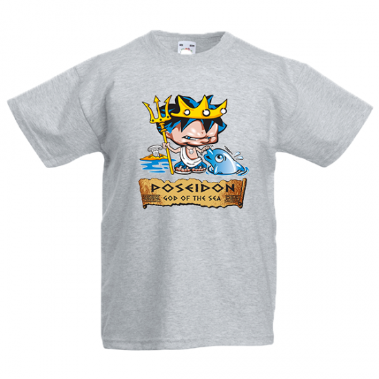T-Shirt with print Poseidon Kids-1978