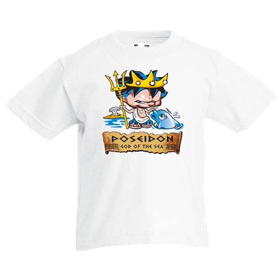 T-Shirt with print Poseidon Kids-1978