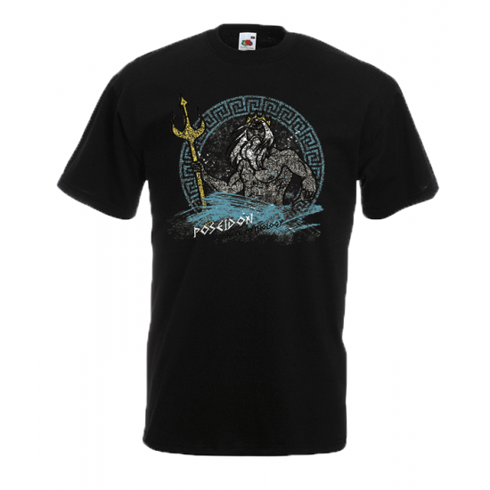 Poseidon Greek Mythology T-Shirt with print