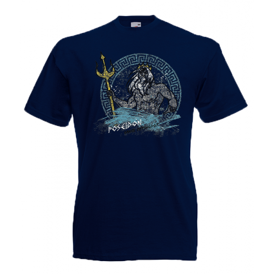 Poseidon Greek Mythology T-Shirt with print