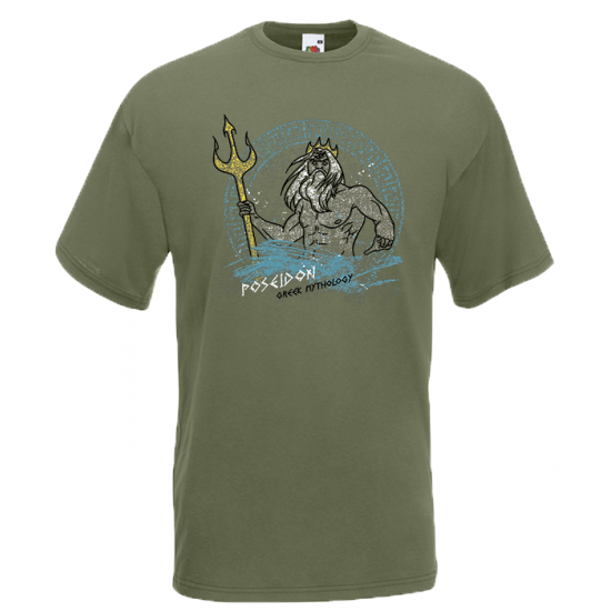 Poseidon Greek Mythology T-Shirt with print