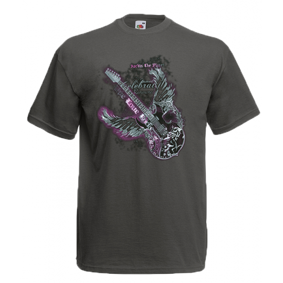 Rockin The Planet T-shirt με στάμπα 