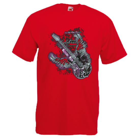 Rockin The Planet T-shirt με στάμπα 