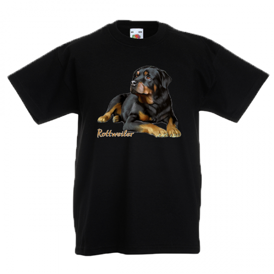 T-shirt με στάμπα Rottweiler-A9085