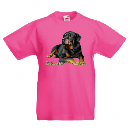 T-shirt με στάμπα Rottweiler-A9085
