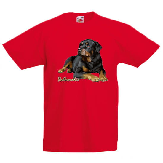 T-shirt με στάμπα Rottweiler-A9085