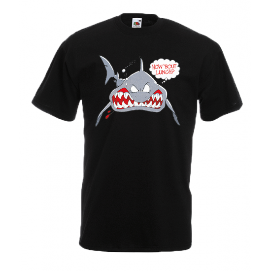 Shark How About Lunch T-Shirt with print