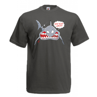 Shark How About Lunch T-Shirt with print