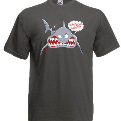 Shark How About Lunch T-Shirt with print