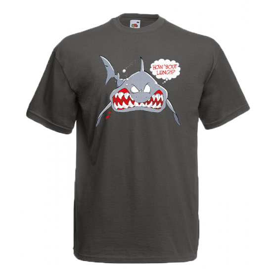 Shark How About Lunch T-Shirt with print