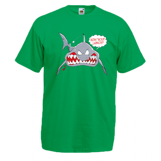 Shark How About Lunch T-Shirt with print