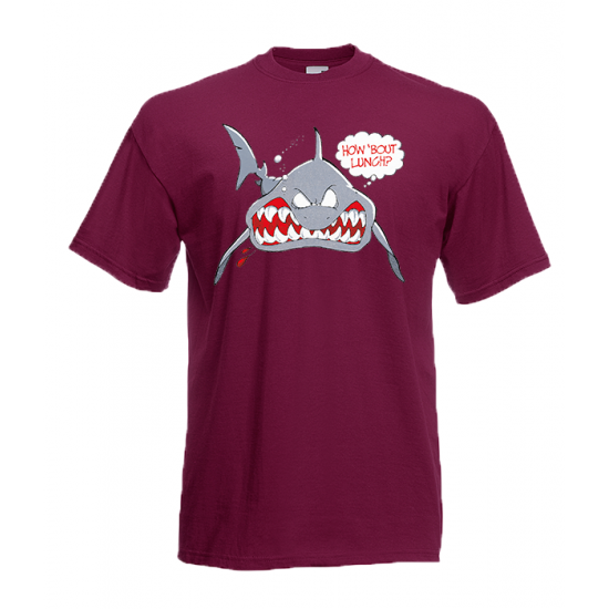 Shark How About Lunch T-Shirt with print