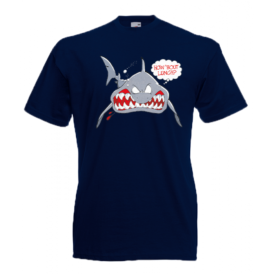 Shark How About Lunch T-Shirt with print