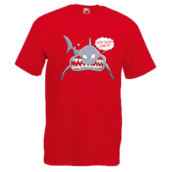 Shark How About Lunch T-Shirt with print