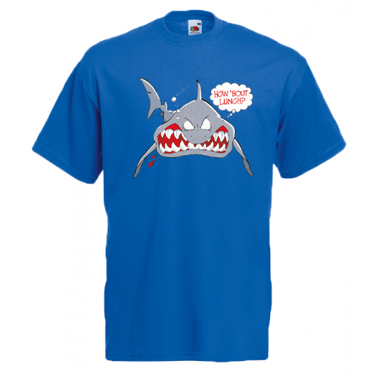 Shark How About Lunch T-Shirt with print