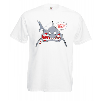 Shark How About Lunch T-Shirt with print