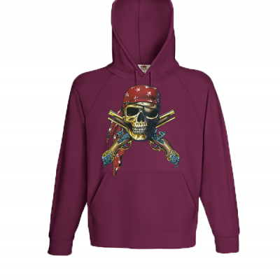 Skull And Pistols Φούτερ με στάμπα 