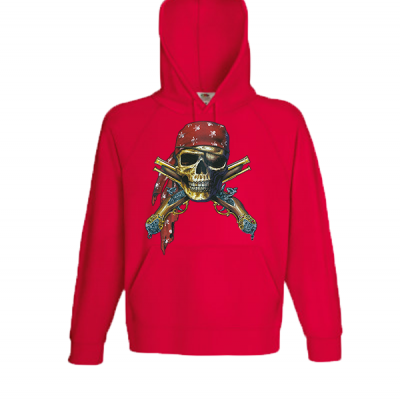 Skull And Pistols Φούτερ με στάμπα 