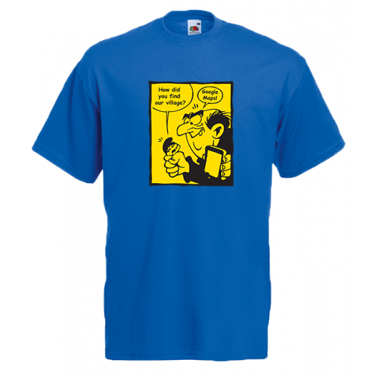 Smurf Village Google Maps T-Shirt with print