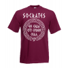 Socrates Greek Key Circle T-Shirt with print