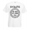 Socrates Greek Key Circle T-Shirt with print