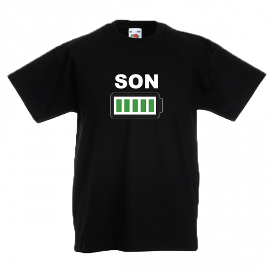 Son Battery Kids T-Shirt with print