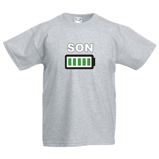 Son Battery Kids T-Shirt with print