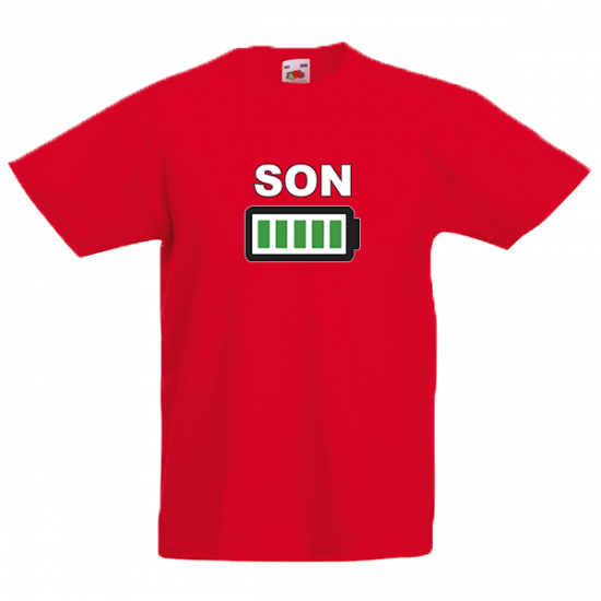 Son Battery Kids T-Shirt with print