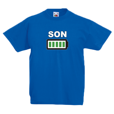 Son Battery Kids T-Shirt with print