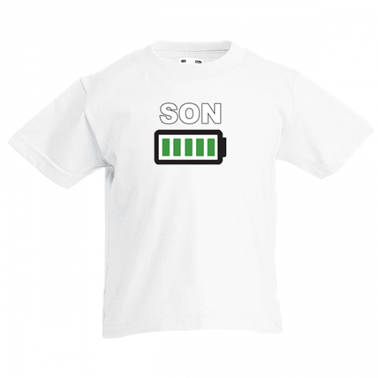 Son Battery Kids T-Shirt with print