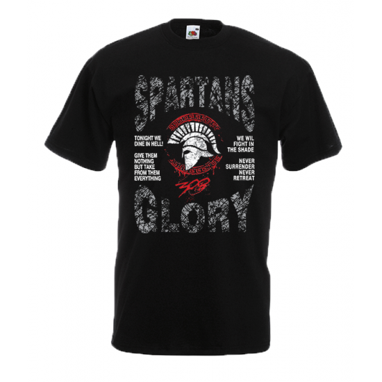 Spartans Quotes T-Shirt with print