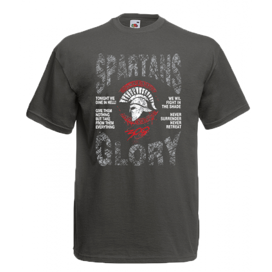 Spartans Quotes T-Shirt with print