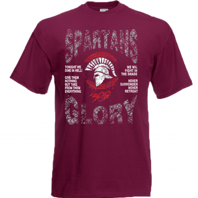 Spartans Quotes T-Shirt with print