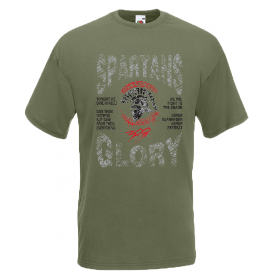 Spartans Quotes T-Shirt with print
