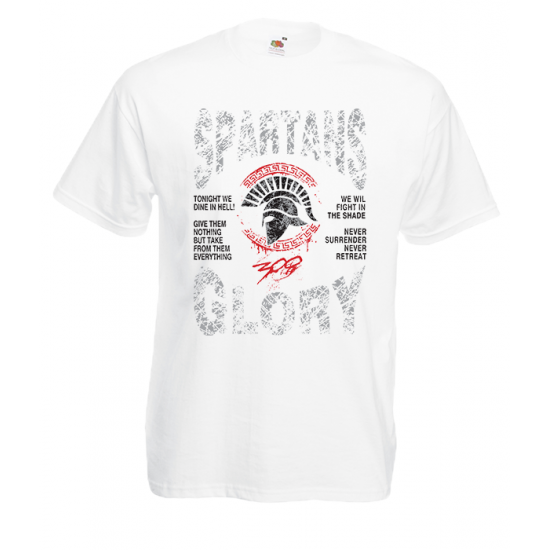 Spartans Quotes T-Shirt with print
