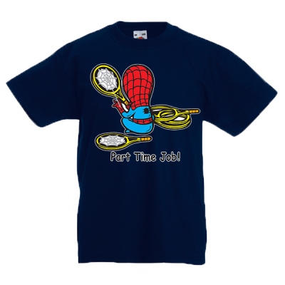 Spiderman Part Time Job Kids T-Shirt with print