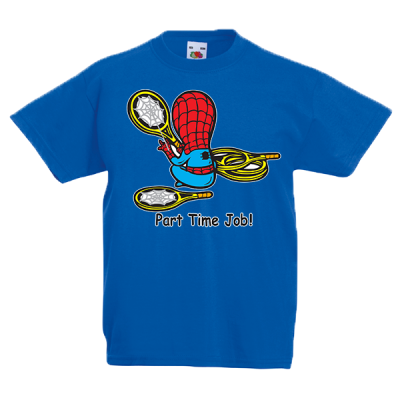 Spiderman Part Time Job Kids T-Shirt with print