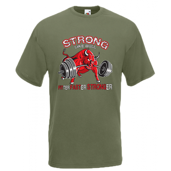 Strong Bull T-Shirt με στάμπα