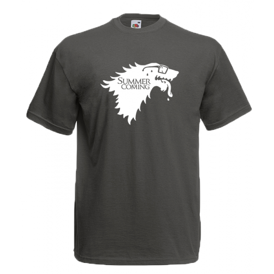 Summer Is Coming Wolf T-Shirt with print