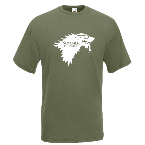 Summer Is Coming Wolf T-Shirt with print