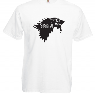 Summer Is Coming Wolf T-Shirt with print