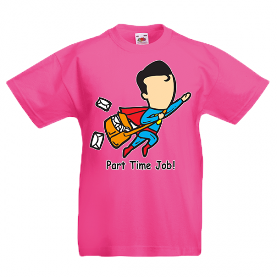 T-Shirt with print Superman Part Time Job-3688