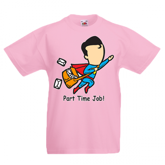 T-Shirt with print Superman Part Time Job-3688