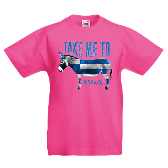 T-Shirt with print Take Me To Greece-2450